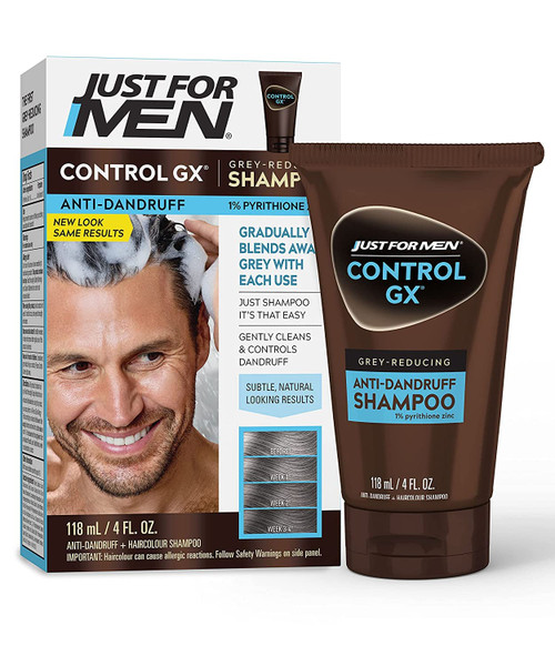 Just for Men Control Gx 4 Ounce Shampoo Anti-Dandruff Boxed (118ml) (3 Pack)