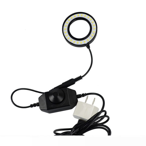 Microscope Kit Microscope LED Ring Light Illuminator Lamp for Industrial Microscope Camera Light Source Microscope Lens Adapters