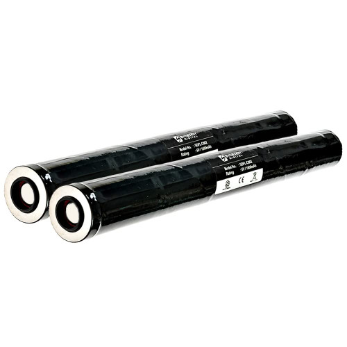 Synergy Digital Flashlight Batteries, Compatible with Streamlight 77175, 20175, 5.486.432, 9926J Flashlight Batteries (Ni-CD, 6V, 1600 mAh), Set of 2