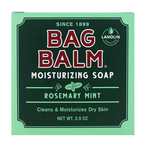 Bag Balm Bar Soap, Mega Moisturizing, Rosemary Mint, 3.9oz Per Bar (7 Pack)