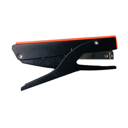 PacuM Desktop Stapler Hand Held Effortless Stapler, Stapler, Capacity Full Desktop Office Size Work No-Jam Desk Stapler Staple Plier Orange Desk Accessories