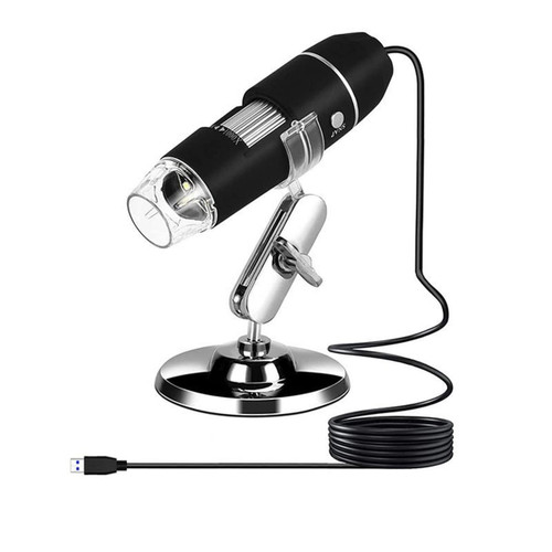 Handheld Digital Microscope Accessories Digital USB Microscope Handheld USB HD Inspection Camera 50x-1600x Magnification with Stand Microscope Accessories (Color : 1600X)