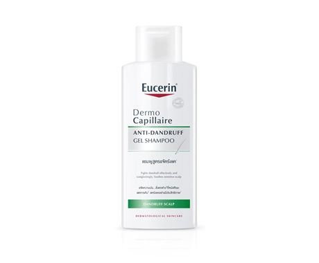 Eucerin Dermo Capillaire Anti-dandruff Gel Shampoo for Sensitive Greasy Scalp for Men, 250ml