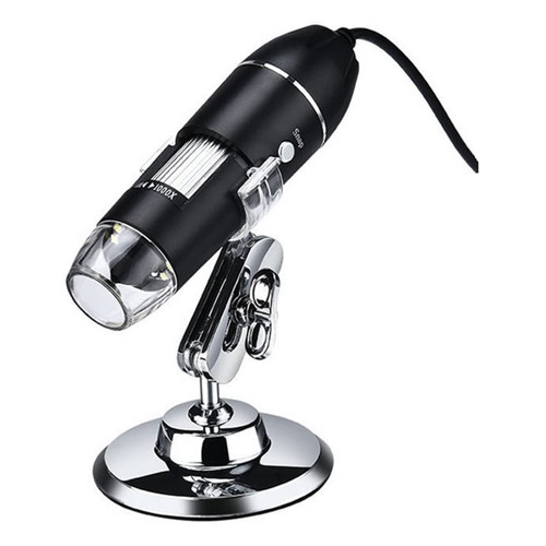 Microscope Accessories Kit 1600X 3 in 1 USB Digital Microscope Type-C Electronic Microscope Camera for Adjustable 8 LED Magnifier Microscope Slides (Size : 1600X)