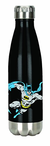 Spoontiques 20632 Batman Stainless Water Bottle, Black