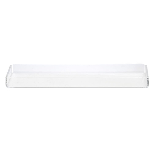 HUBERT Dessert Tray Rectangular Clear Acrylic - 13 1/2" L x 3 1/2" W x 1" H