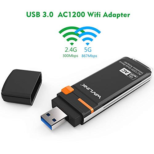 WiFi Adapter,AC 1300 Super Speed USB 3.0 WiFi Stick Dual Band 2.4GHz 300Mbps + 5 GHz 867 Mbps