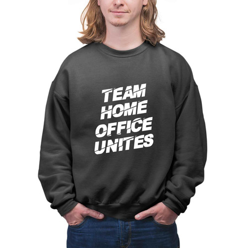 Thoughtful Home Office Worker's Gift, Ideal for Sister's Graduation - Cat Sleeping Next To Laptop for Remote Workers Men Women Multi Size Black Sweatshirt