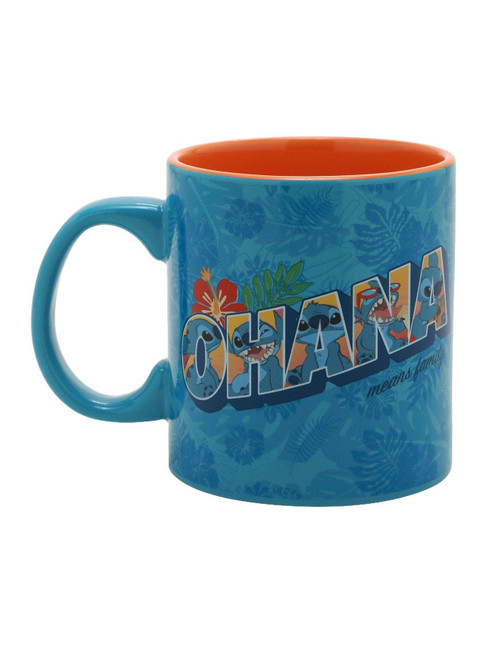Disney Lilo & Stitch Ohana Floral Mug MULTI One Size Disney Lilo & Stitch Ohana Floral Mug MULTI One Size