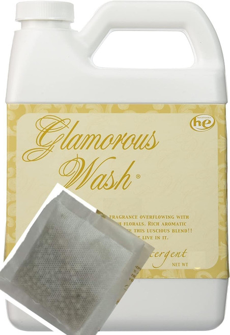Tyler Candle Glamorous Wash Diva 32 Fl Oz Laundry Detergent/w Glamorous Sachet Single Pouch !!