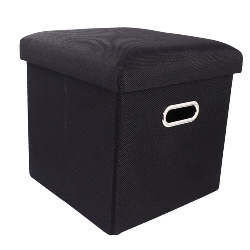 ABOOFAN Storage Stool Foot Rest Stool Square Storage Bench Storage Organizer Storage Footstool Bin Organizer Collapsible Foot Stool Folding Foot Stool Storage Cube Step Stool Multifunction