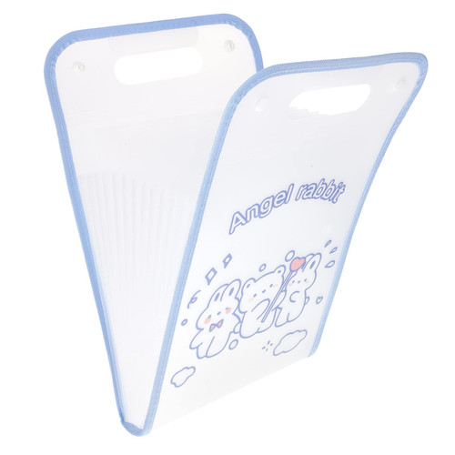 Ciieeo 4pcs Portable Folder A File Folder Accordion Bag Expandable Folder Expandable File Folders School Folder A4 Document Holder Lovely File Folder Receipt File Keeper Cartoon Bill Work