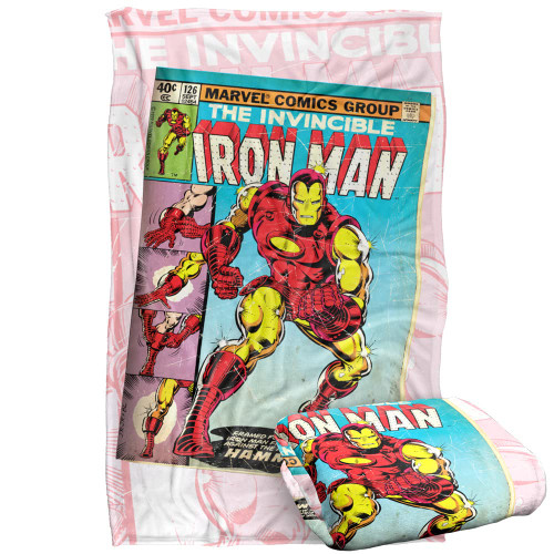 Iron Man Blanket, 36"x58" Iron Man Cover Silky Touch Super Soft Throw Blanket