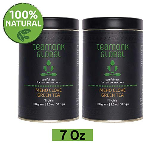 Nilgiri Fruit Clove Green Tea, 7 Oz - Pack of 2 (3.5oz each) | Supports Weight Loss & Digestion | 100% Natural Clove with Whole Leaf Green Tea | No Additives