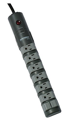 Minuteman Para Sys MMS780R Minuteman MMS Series Surge Protector, 8-Outlet/6-Rotating Outlet, UL 1449 Certified, 15A, 120V, 1800 Watts, 2160 Joules