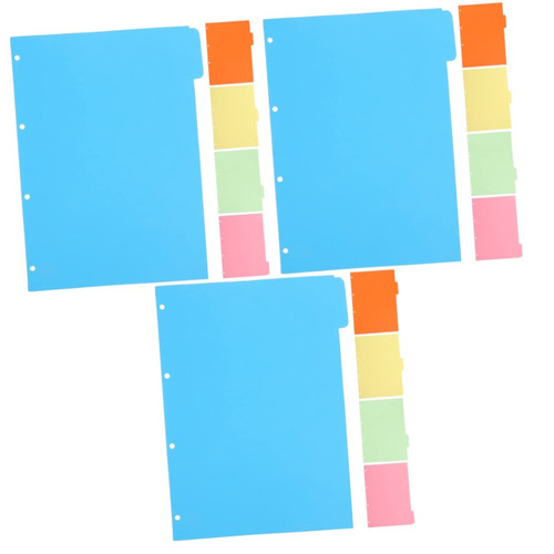 NUOBESTY 12 Sets Index Page Category Page Colored Binder Dividers Notepad Dividers Notepad Markers Colored Tabs Colored Page Markers Index Dividers Index Paper Dutch Paper A4 Hand Account