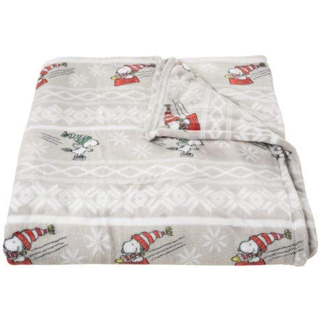 Berkshire Blanket Fair Isle VelvetLoft Blanket - Twin, Light Grey