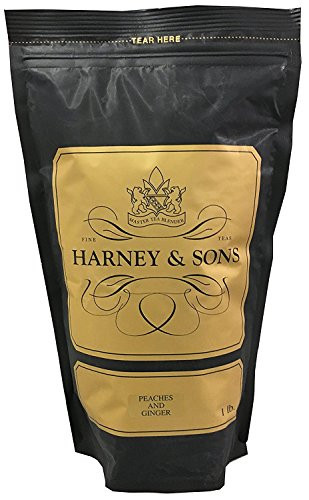 Harney & Sons Fine Teas Peaches and Ginger Black Tea Loose Tea (1 Pound)