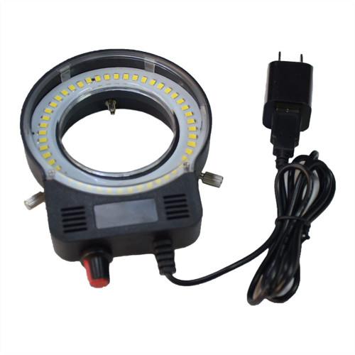 Microscope Accessories kit Slide Preparation camer White/Black Microscope Ring Light Stereo Microscope Light Adjustable LED Ring Lamp Microscope Accessories (Color : Black)