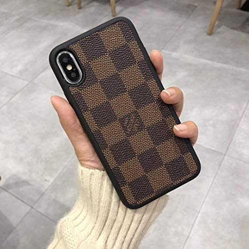 iPhone 8 Plus Case, iPhone 7 Plus Case, Vintage Classic Chess Board Luxury Fashion Leather Back Case for iPhone 8 Plus, iPhone 7 Plus, iPhone 6s Plus, iPhone 6 Plus