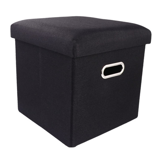 GRIRIW Folding Foot Stool Storage Stool Cube Storage Bin Storage Cube Toy Storage Organizer Fold Bin Organizer Collapsible Storage Footstool Cloth Storage Container Bench Foldable