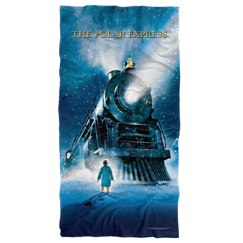 LOGOVISION Polar Express Beach Towel, 30"x60", Polar Express Poster Beach Towel