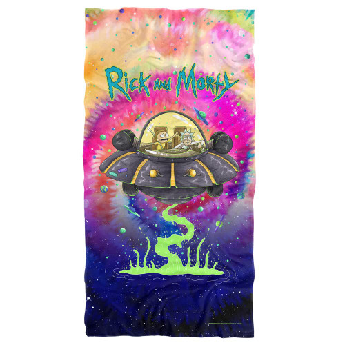 LOGOVISION Rick and Morty Beach Towel, 30"x60" Spacial Breakthrough Beach Towel
