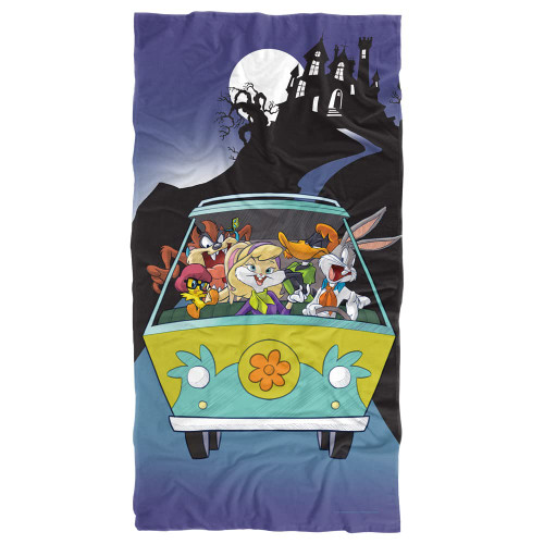 LOGOVISION WB 100: Beach Towel, 30"x60" Looney Tunes Scooby-Doo Van Beach Towel