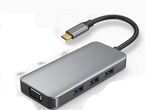 Eight-in-one Docking Station Type c to hdmi Notebook Extender