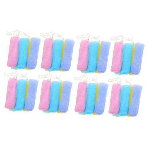Beavorty 40 pcs Soap Bag Foaming Net exfoliating soap bag bar soap pocket net soap bag bubble net bubble foam soap holder drawstring soap bag soap exfoliating bag Small mesh bag Body or