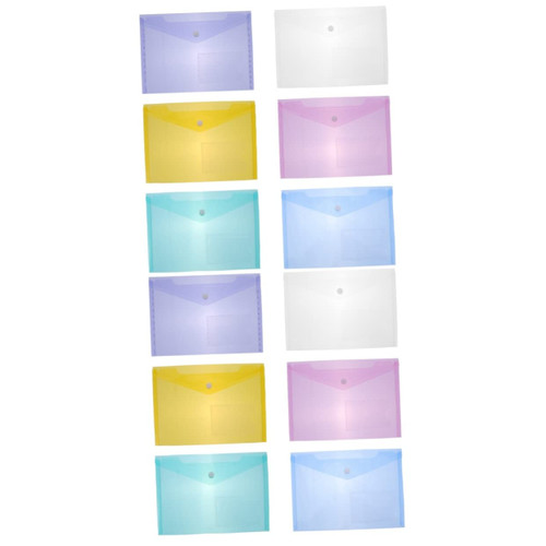Ciieeo 60 Pcs Transparent File Bag Document Organizer folders for School Plastic folders with Pockets Document Folders Plastic File folders A4 Document Bag White Storage Bags a5 Zipper