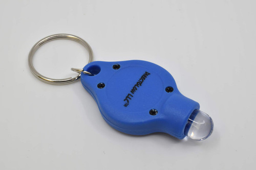 DirectGlow XL UV Torch LED Keychain Flashlight UltraViolet Blacklight (50, Blue)