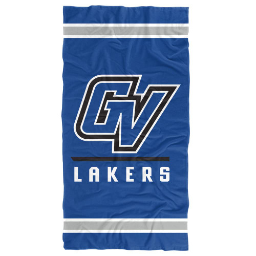 LOGOVISION Grand Valley State University Beach Towel/Bath Towel, 30"x60" Stripes