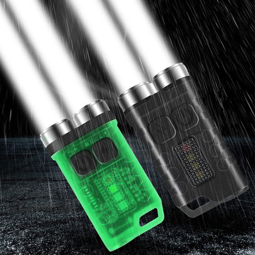 Lumikey V3-900 Lumen EDC Mini Keychain - Lumikeys Flashlight, Lumikeys V3 Flashlight, Lumikey V3-900 Lumen, 900 High Lumen Keychain EDC Flashlight, for Camping, Outdoor, Emergency (Black+White)