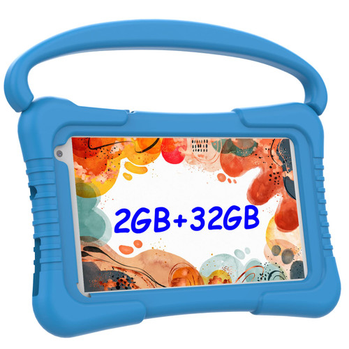 ATOZEE Kids Tablet 7 inch, Android 11 Toddler Tablets, Tablet for Kids 32GB Storage 2GB RAM, 1024x600 IPS HD Touchscree, Quad-Core Processor with WiFi Bluetooth Dual Camera