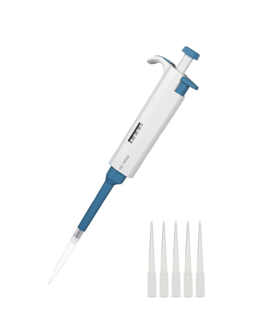 Moonetto Scientific Lab Adjustable Variable Volume Single Channel Micropipette Pipettor (100-1000ul)