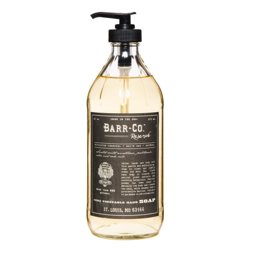 BARR-CO. Reserve Hand Soap, Earthy Tobacco Scent with Woody Notes, Natural Liquid Soap for Bathroom & Kitchen, Vegan Formula, 16 fl oz BARR-CO. Reserve Hand Soap, Earthy Tobacco Scent with Woody Notes, Natural Liquid Soap for Bathroom & Kitchen, Vegan Formula, 16 fl oz