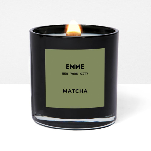 EMME nyc Candle Jar - Matcha Scented Candle/Natural Soy Wax, Clean Burning Cotton Wick Candle, Non-Toxic Home Fragrance/Up to 80 Hours Burn Time, 10 oz EMME nyc Candle Jar - Matcha Scented Candle/Natural Soy Wax, Clean Burning Cotton Wick Candle, Non-Toxic Home Fragrance/Up to 80 Hours Burn Time, 10 oz