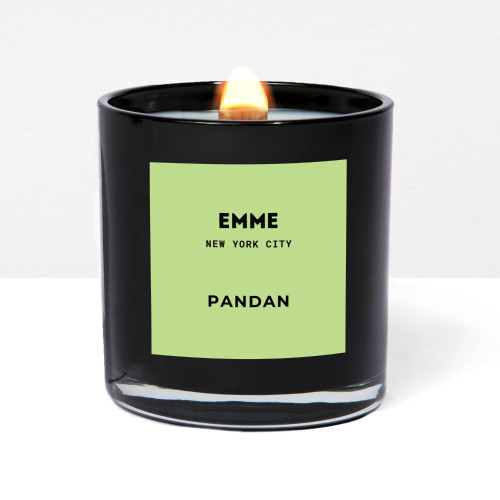 EMME nyc Candle Jar - Pandan Scented Candle/Natural Soy Wax, Cotton Wick Candle, Non-Toxic Home Fragrance/Up to 80 Hours Burn Time, 10 oz EMME nyc Candle Jar - Pandan Scented Candle/Natural Soy Wax, Cotton Wick Candle, Non-Toxic Home Fragrance/Up to 80 Hours Burn Time, 10 oz