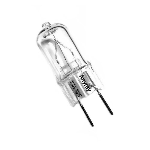 Anyray A1704Y (12)-Pack 35 Watt JCD G8 35W T4 Type GY8.6 35Watt Halogen Light Bulb 110v 120v 130volt
