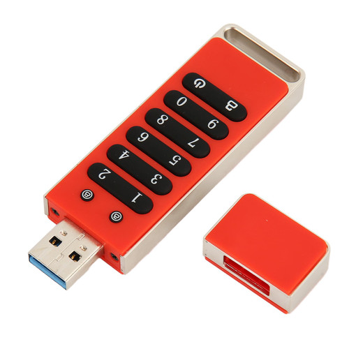 Bewinner Encrypted USB Flash Drive, Secure Flash Drive with Encryption Keypad, Prevent Data Leakage U Disk Auto Lock USB 3.1 for Individual Protection Government (8GB)