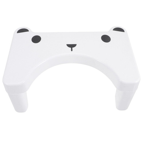 Kisangel toilet stool toilet riser toilet squatting stool toilet potty stool poop stool toilet step stool bathroom stool potty for toddler home footstool booster stool fold child pp white