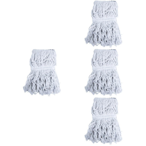 Healeved 4pcs Replaceable mop Head Commercial Mop Heads Washable Mop Head Wet mop Head Microfiber mop Head mop for Wood Floors Heavy Duty mop Convenient Mop Substitution Cleaning mop Cloth