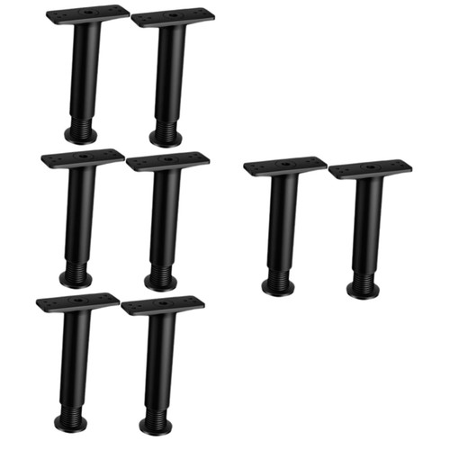 Veemoon 8 Pcs Bed Support Frame Cabinet Foot Legs Bed Legs Couch Replacement Legs Dresser Table Legs Bed Frame Support Replacement Adjustable Bed Parts Component Telescopic