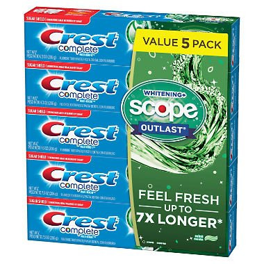 Crest Complete Whitening + Scope Toothpaste (7.3 oz, 5 pk.) AS