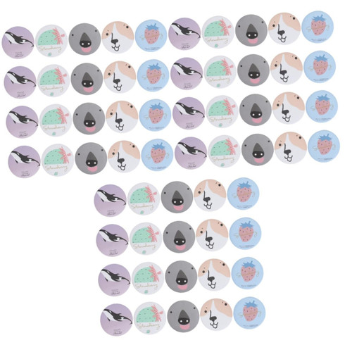 balacoo 60 Pcs Mini Cartoon Small Round Mirror Mirrors Small Mirror Magnifying Compact Mirror Handheld Mirror Folding Compact Mirror Foldable Makeup Princess Mirror Glass Travel Pocket