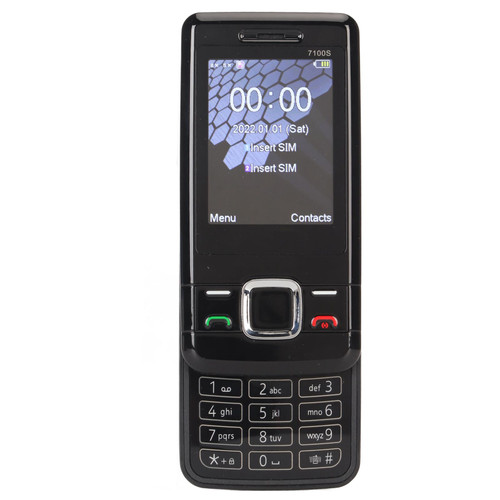 Haofy Unlocked Senior Cell Phone, 100 to 240 V 2.4 Inch HD Screen GSM Slider Cell Phone for Travel (US Plug)