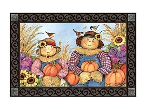 MatMates Studio M Happy Harvest Scarecrows Doormat 11761