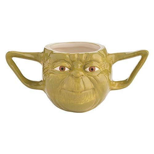 Vandor Star Wars Yoda 16oz. Premium Sculpted Ceramic Mug