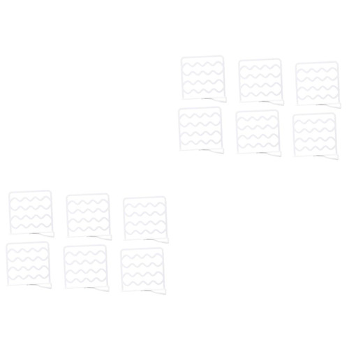 BESTOYARD 12 Pcs Clothing Shelves Wire Rack Shelving Clothing Organizer Storage Rack Shelves for Kitchen Cabinets Closet Dividers Shelf White Wardrobe